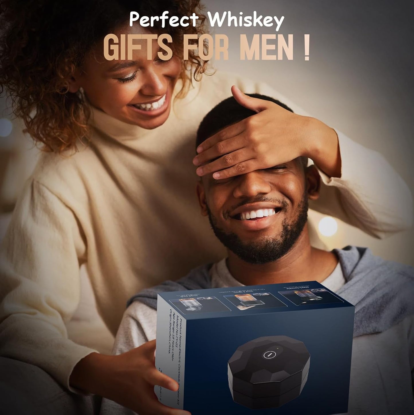 Electric Whiskey Smoker Kit - Electric Cocktail Kit with 6 Flavors Wood Chips, Rechargeable Old Fashioned Smoker Kit Built-in Lighter, Anniversary Birthday Christmas Gifts for Men