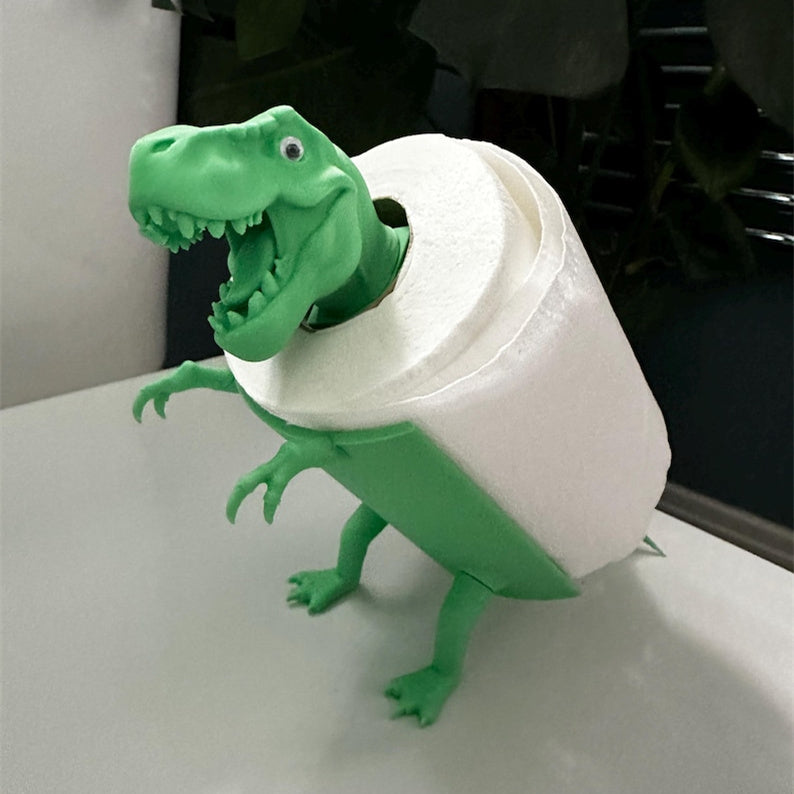 Funny Dinosaur Toilet Roll Holder