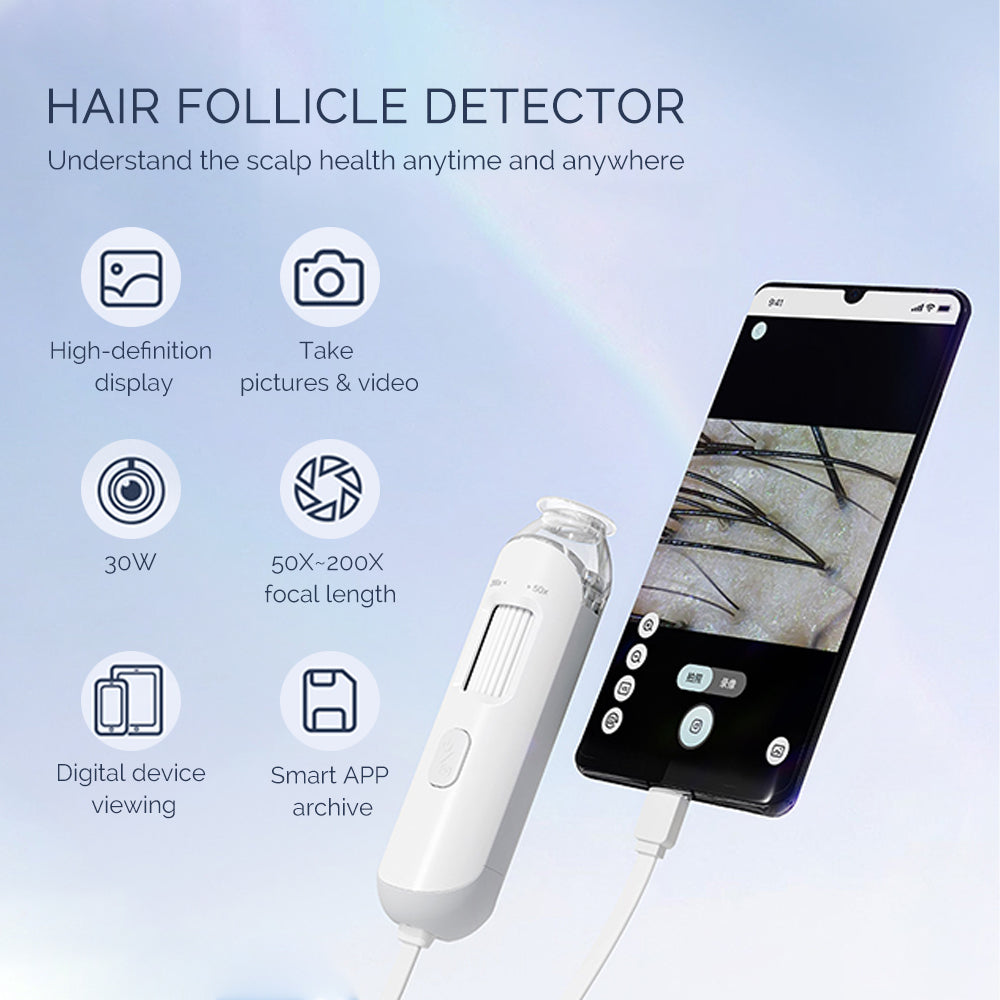 Smart Portable Scalp Hair Follicle Detector