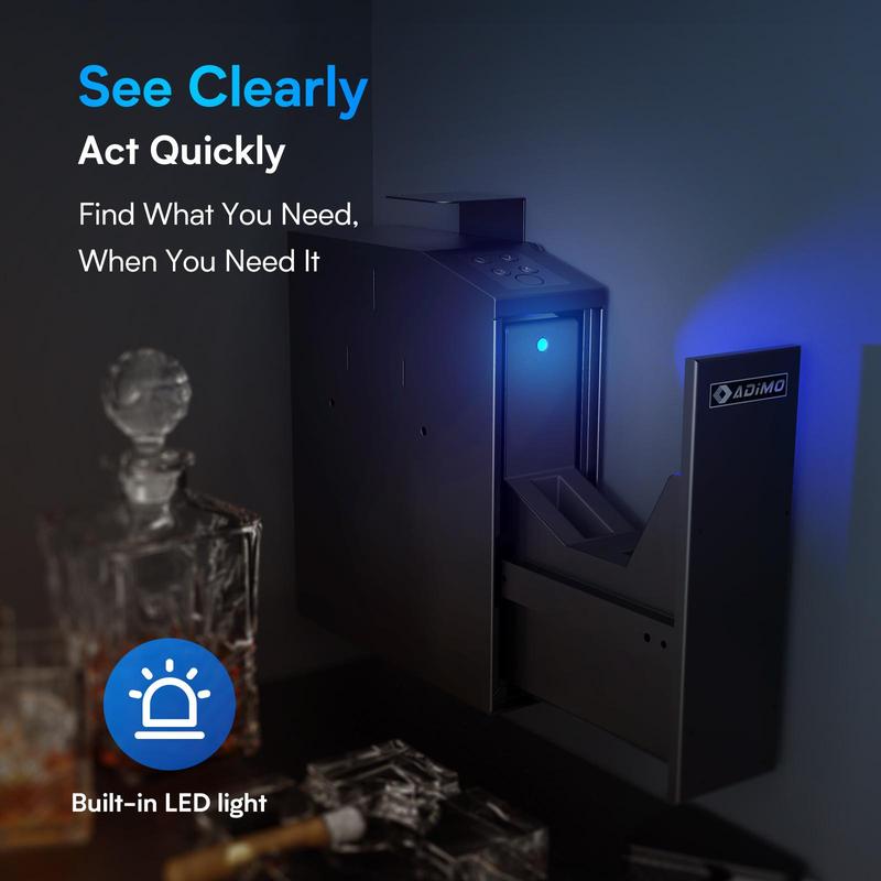 ADIMO Biometric Fingerprint Safe with Keypad Lock