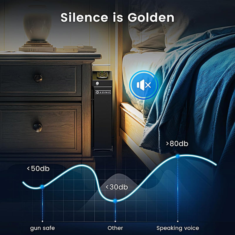 ADIMO Biometric Fingerprint Safe with Keypad Lock