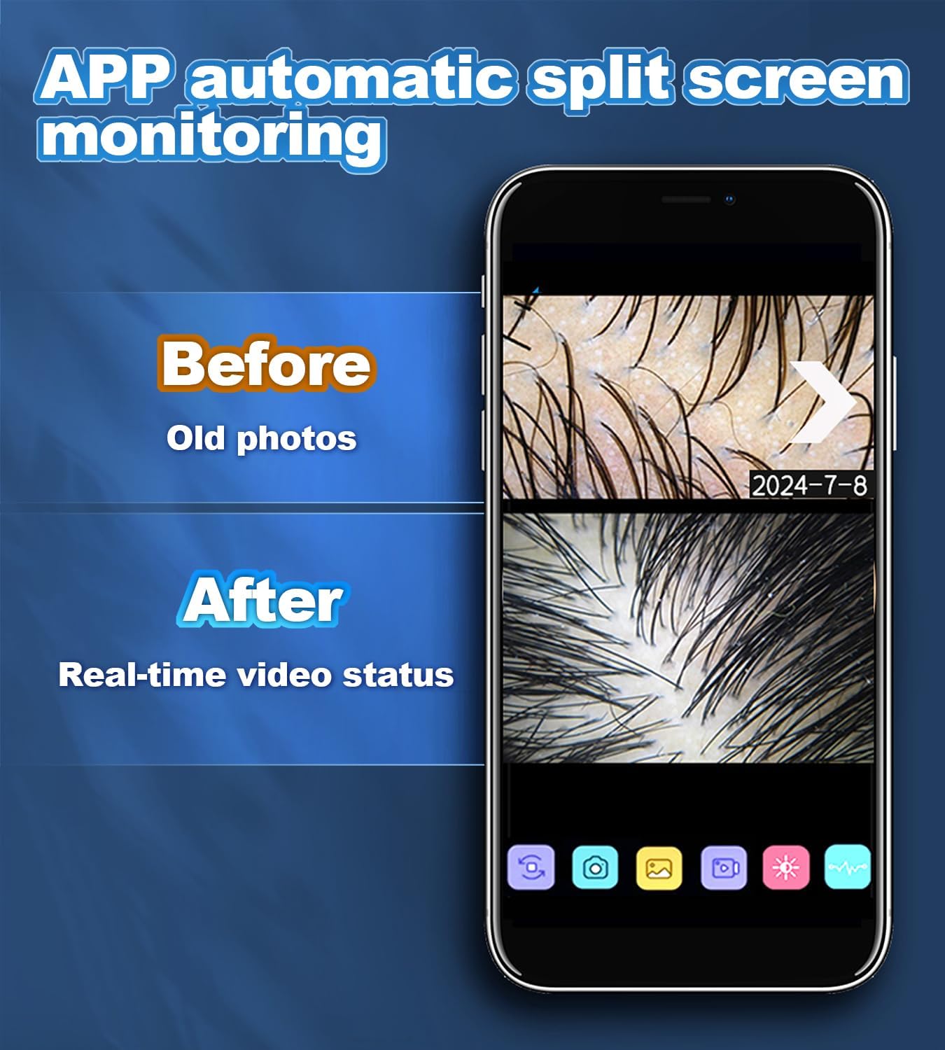 3 in 1 Electric Scalp Massager and Hair Oil Applicator Camera