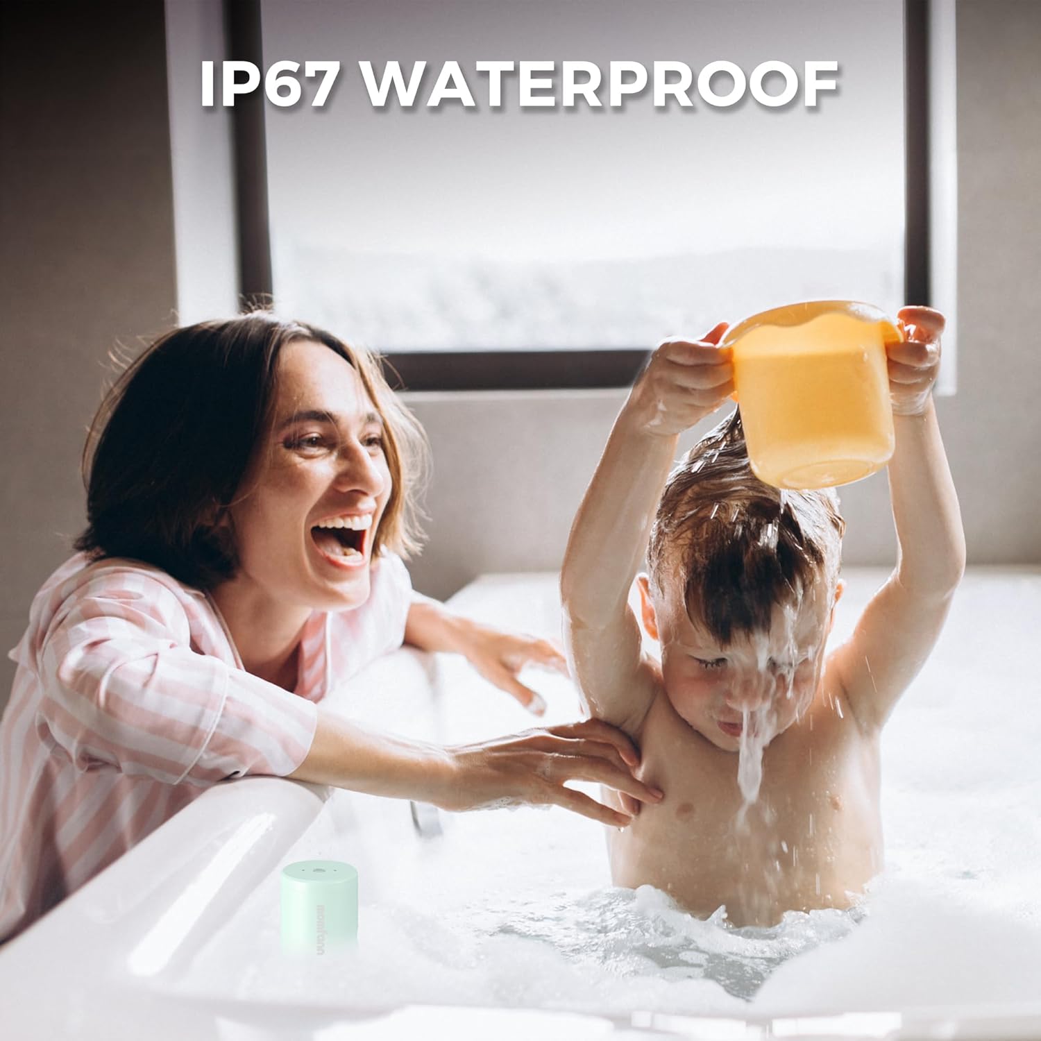 Bath Jet Spa, Cordless Portable Bathtub Accessories with 3-Level Adjustable Speed, Bubble Maker/Bath Jet Mode, Bathtub Jets for Home Spa, Relaxing (Green)