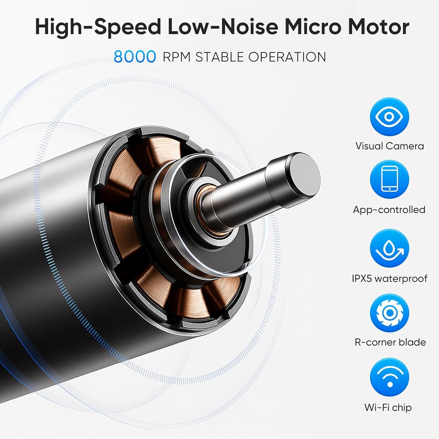 Nose Hair Trimmer for Men, Visual Nose Ear Hair Trimmer Equipped High Definition Camera, Whole Visual Experience, Portable Design USB Rechargeable, Dual Edge Blades Easy Cleansing