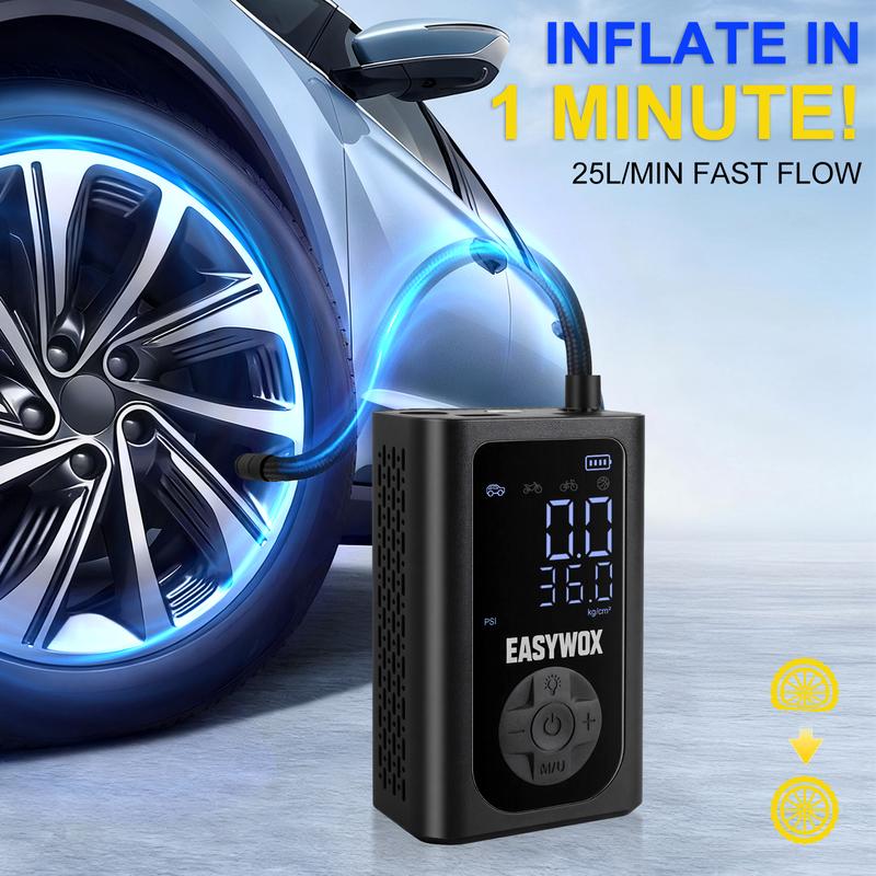 Easy-to-Use Portable Wireless Tire Inflator