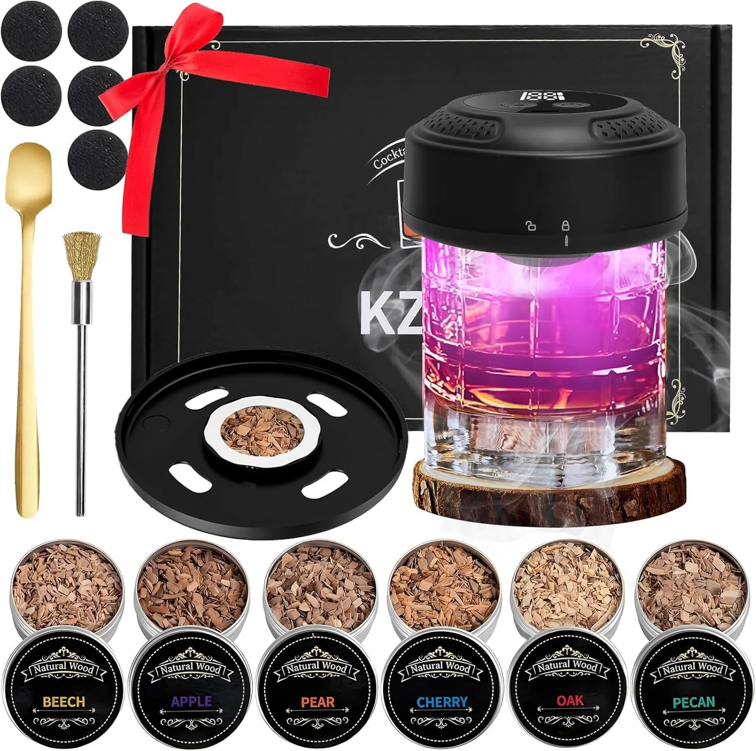 New Electric Whiskey Smoker Kit with 6 Wood Chips