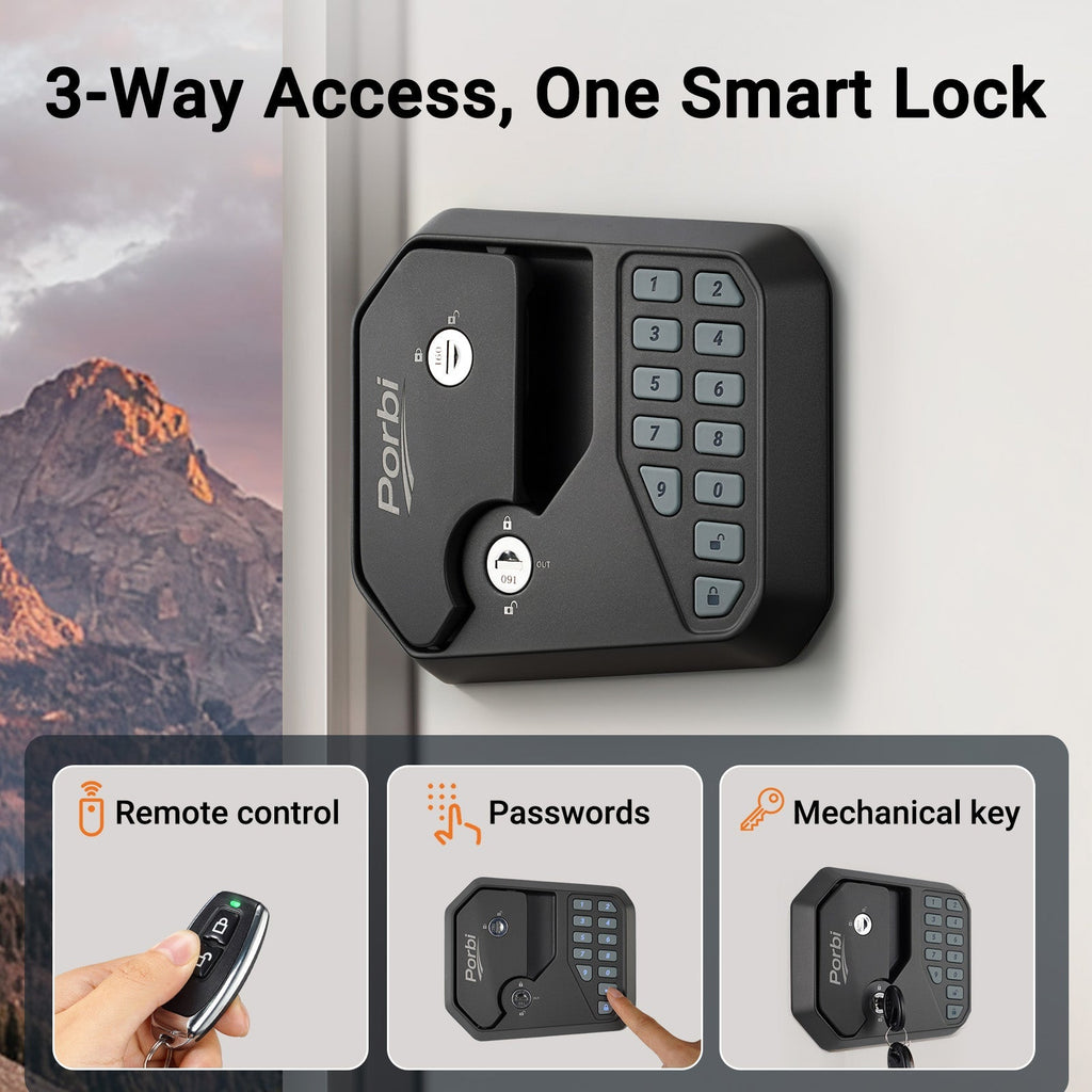 Full Metal RV Keyless Entry Door Lock with Password & Remote