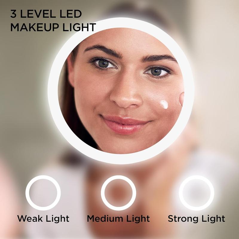 UV Camera Mirror for Sunscreen Test with Dimmable LED Lights