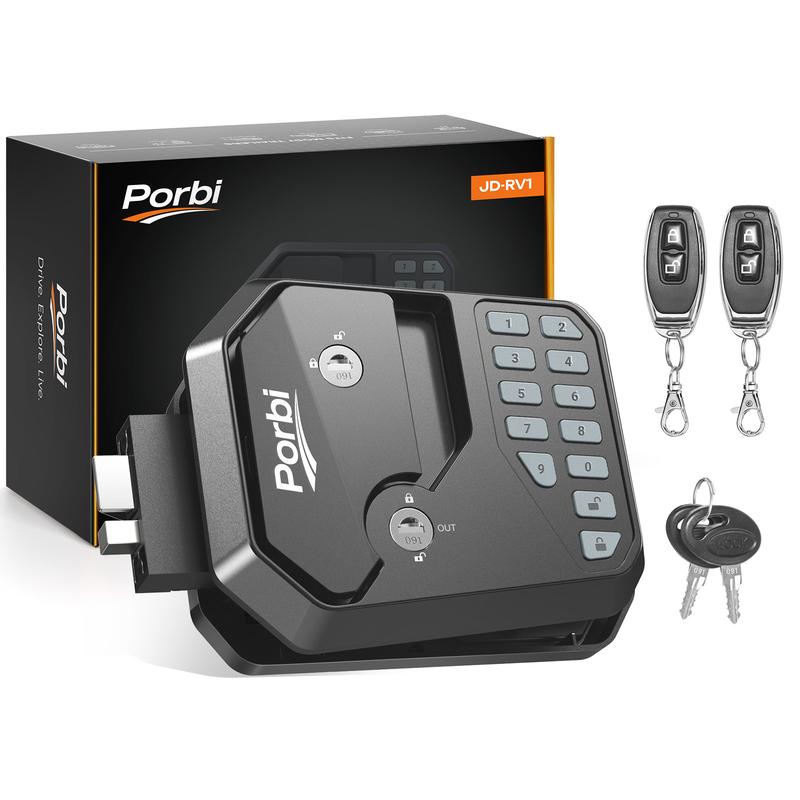 Full Metal RV Keyless Entry Door Lock with Password & Remote