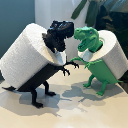 Funny Dinosaur Toilet Roll Holder