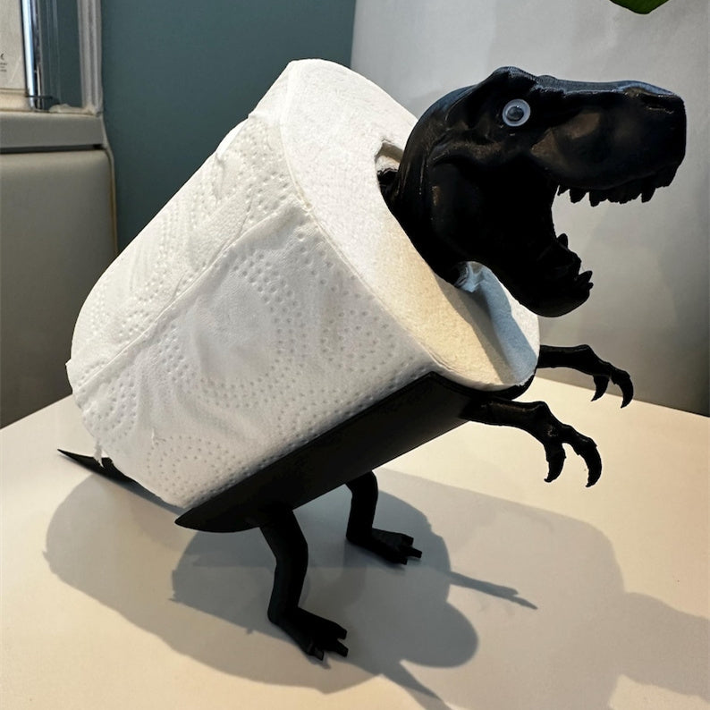 Funny Dinosaur Toilet Roll Holder