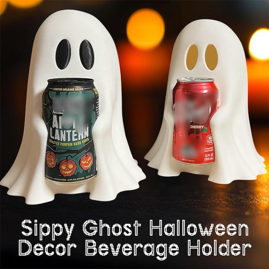 Sippy Ghost Coke Holder Halloween Decor